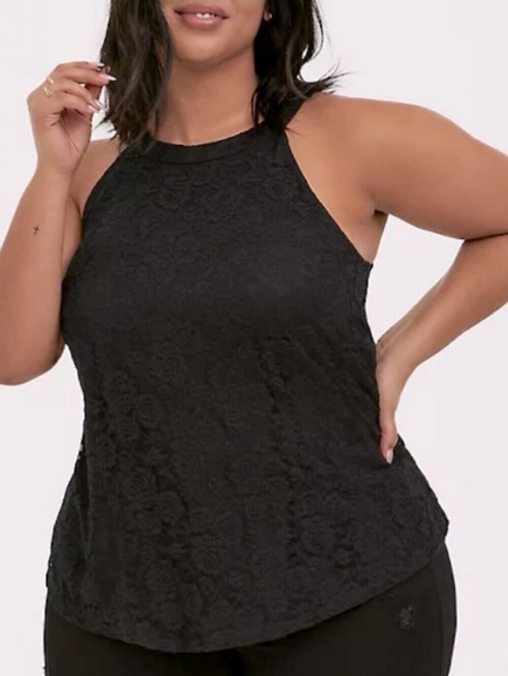torrid Lace Racerback Tank Top 2x